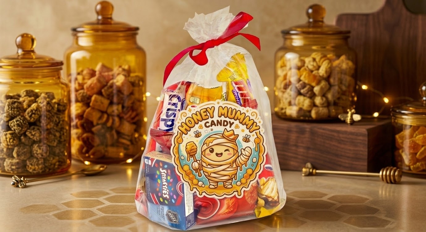 Maple leaf treat loot bags